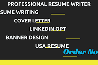 write you a professional resume