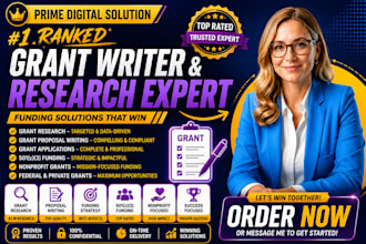 grant writing, grant proposal, grant research, and grant application