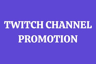 do twitch channel promotion to boost your live viewers and followers