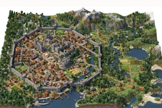 build custom minecraft map world terrain server spawn lobby