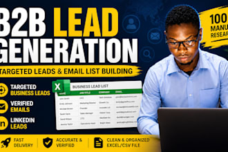 b2b lead generation, targeted leads and email list building