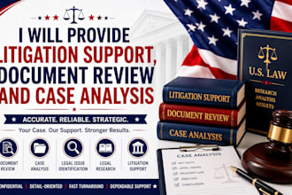 provide litigation support document review and case analysis