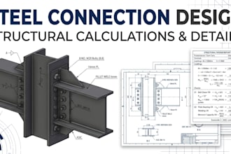 design steel connections with structural calculations