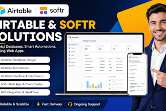 setup airtable database automation airtable crm airtable interface softr web app