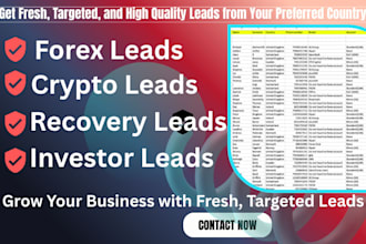 generate verified forex lead, forex recovery lead, targeted forex investor lead