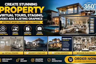 create property virtual tour virtual staging real estate visuals book design