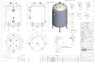 3d cad models, assemblies and manufacturing drawings