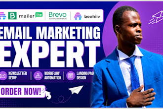 setup mailerlite newsletter brevo beehiiv newsletter workflow landing page