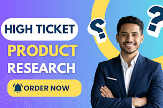 do highticket product research for shopify high ticket dropshipping store