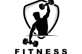 create a modern health and fitness logo design