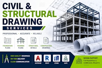 provide civil and structural drafting and drawing services