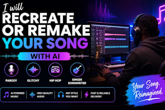 recreate or remake your song with ai and unique styles