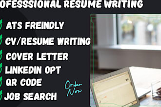 write the perfect resume, CV, cover letter and optimize linkedin