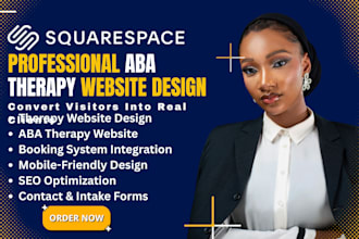 design squarespace aba therapy website for aba clinic medical counselling