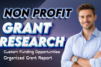 research grants and write nonprofit grant proposals