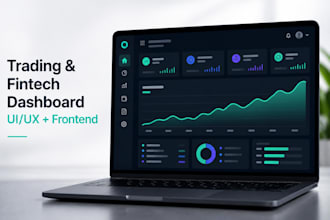 build custom trading platforms with API, do trading dashboard in react and figma