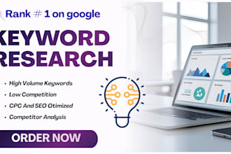do professional keyword research for SEO and  google rankings
