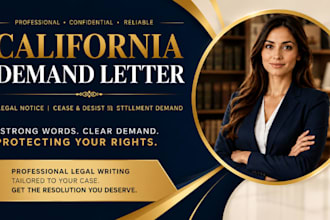 draft california legal demand letter dispute complaint cease and desist letter