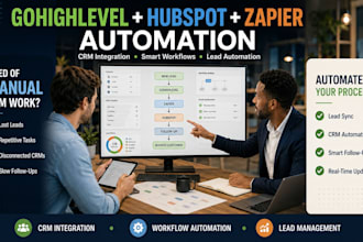 setup gohighlevel hubspot workflow zapier automation
