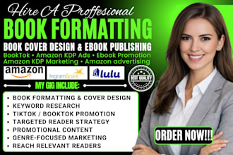 do book cover design ebook promotion, marketing amazon advertising and KDP ads