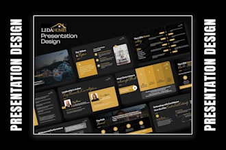 redesign business powerpoint presentation, pitch deck ppt, google slides,figma