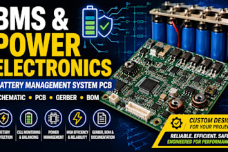design bms battery management system and power electronics pcb