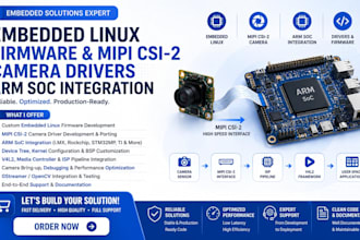 design embedded linux firmware, mipi csi 2 camera drivers arm soc integration