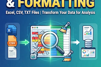 clean, format, and prepare raw data for analysis