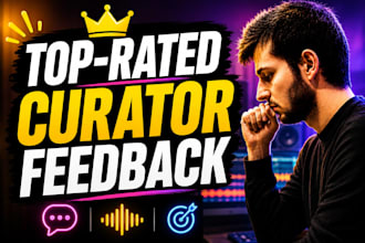 give you feedback on your song and playlist curator insights