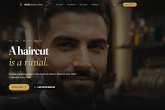design a scroll animated landing page for your business