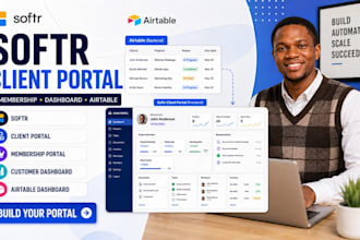 build a softr client portal membership portal and airtable dashboard