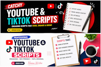 write catchy youtube and tiktok scripts
