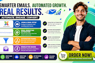 setup joomla email marketing automation funnel activecampaign newsletter design