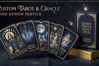 design custom tarot cards oracle decks and spiritual card artwork