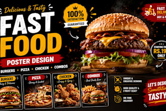 design eye catching fast food posters in canva