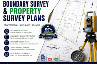 create accurate boundary survey and property survey plans