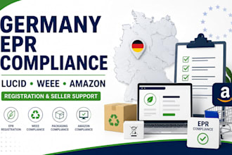handle germany ept registration, lucid, weee and amazon seller compliance