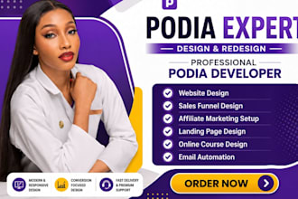 create and setup your podia online course website, membership