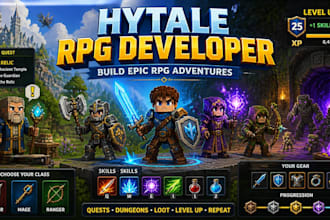 develop hytale rpg systems with quests, classes, skills, and progression