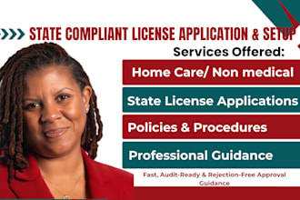 assist home care, healthcare agencies with state compliance license application