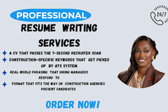 write ats construction, engineering, estate, realtor resumes