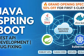 develop java spring boot rest apis or fix backend bugs