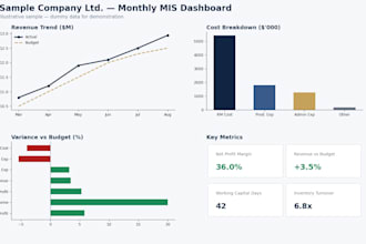 do financial budgeting, forecasting, and  variance analysis