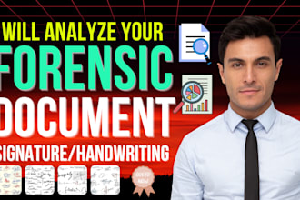 do forensic handwriting, signature analysis comparison and document examination