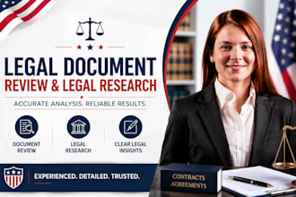 provide legal document review and professional legal research