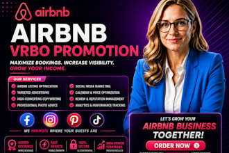 do airbnb promotion,booking,vrbo marketing,listing optimization to boost booking