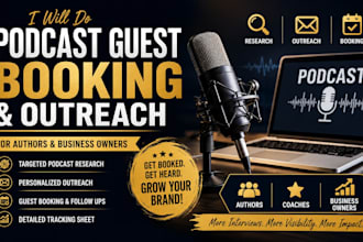 do podcast guest booking and outreach
