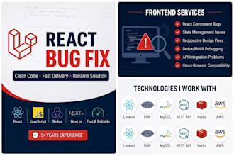 fix bugs and issues in your laravel application