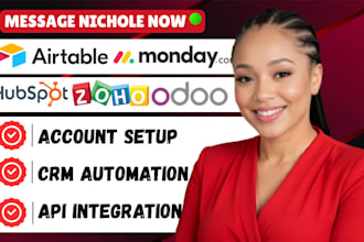 setup zoho crm hubspot crm monday odoo airtable salesforce CRM pipelines setup