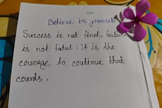 do neat and beautiful handwriting